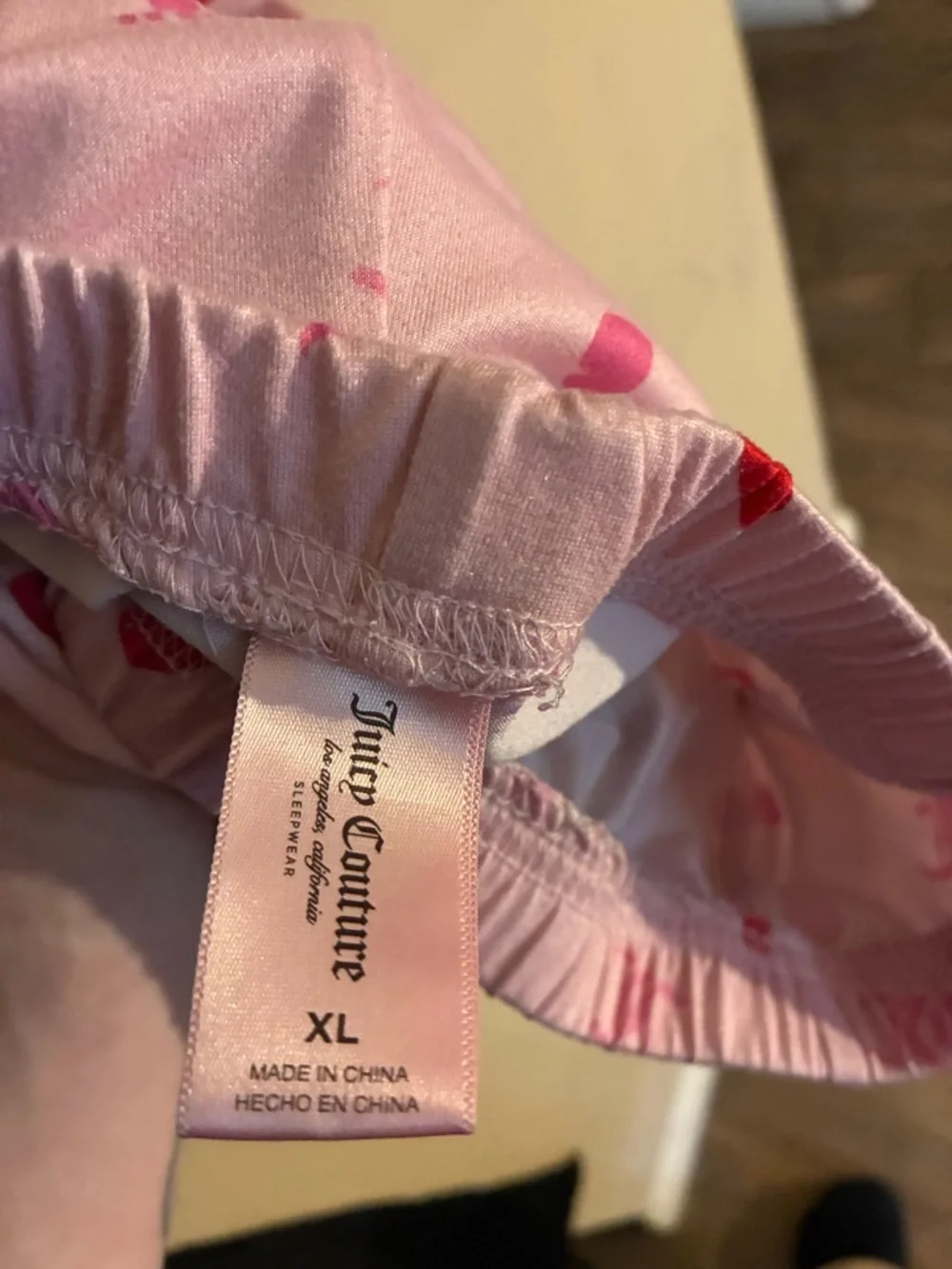Juicy Couture Pink and Red Heart Sleep  2 piece Set - Picture 5 of 9